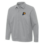 Men's Antigua Gray Indiana Pacers Pivot Full-Zip Jacket